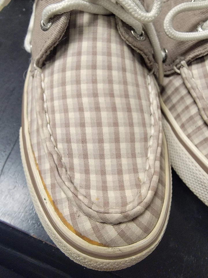 Sperry Top Sider Brown Check Size 6.5 - Image 4 of 4