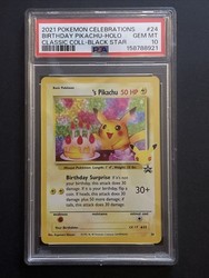 Birthday Pikachu #24 Celebrations Classic Collection Holo
