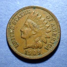 1909 Indian Cent  XF+