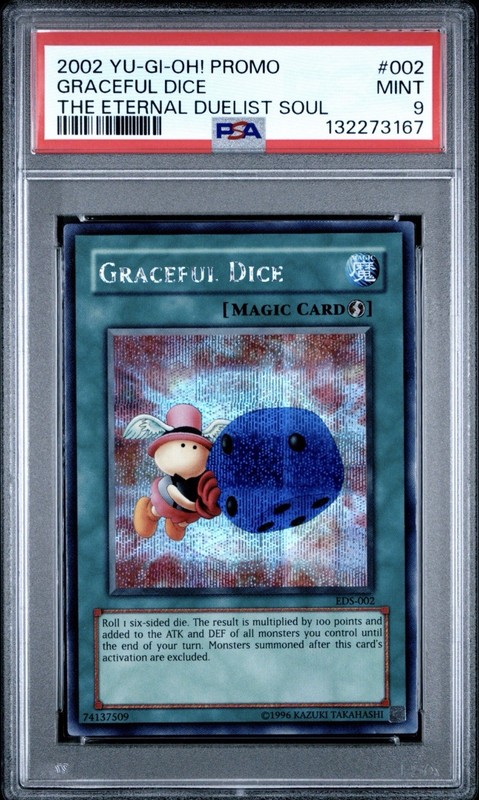 Yugioh 2002 Graceful Dice EDS-002 PSA 9 Secret Rare