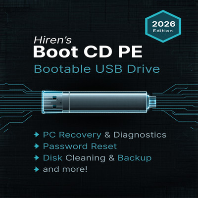Hiren's Boot CD PE 2026 Bootable USB Drive - PC Recovery Repair & Diagnostics