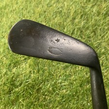 Antique Unknown Maker Iron Hickory Shaft RH 38" B2 30 1905 UK Smooth
