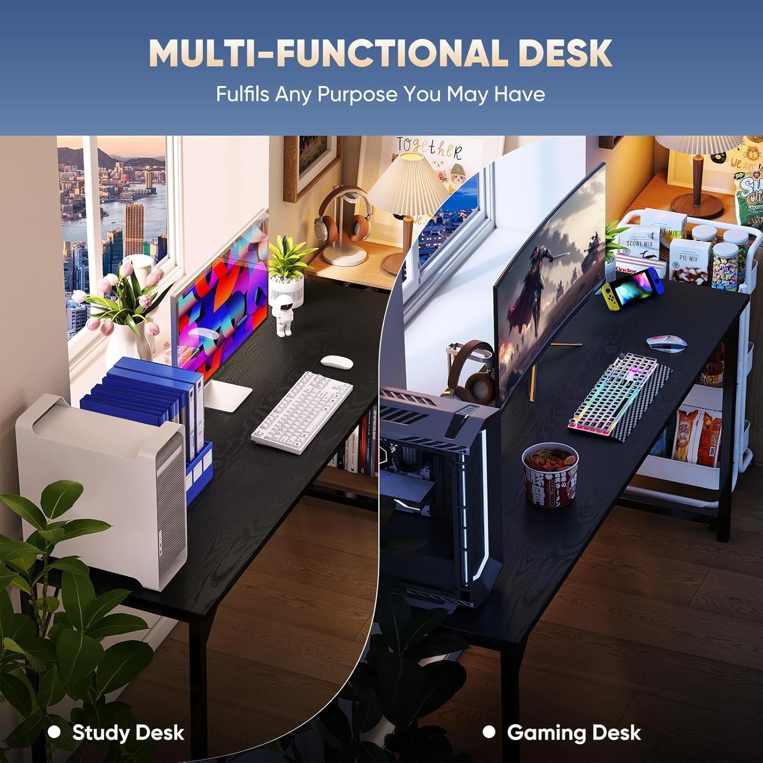 DUMOS 32 Inch Office Small Computer Desk Modern Simple Style Writing Study Work