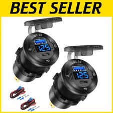 Fast Charge USB Cigarette Lighter Adapter x2