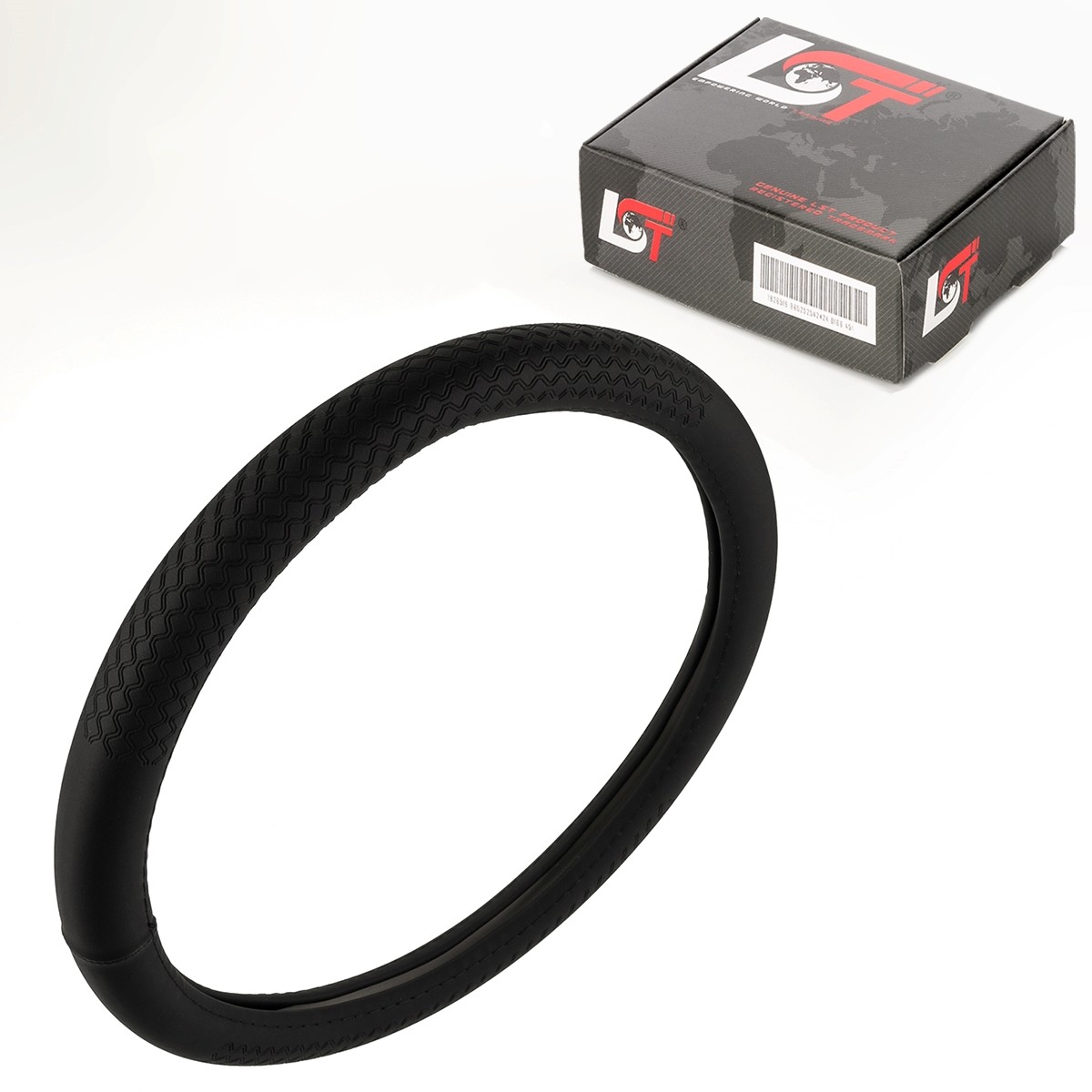 Steering Wheel Cover Ø 38x9 CM 15x3, 5 Inch Black for Maybach