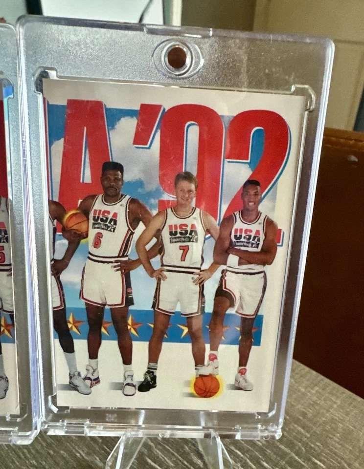 Juego de 3 cartas Skybox 1992 Barcelona USA Dream Team #544, #545, #546 Jordan Magic Bird Foto 3 de 4