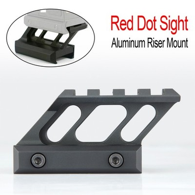 4 Slots High Profile Red Dot Sight Riser Mount Base Fit 20mm Picatinny Rail