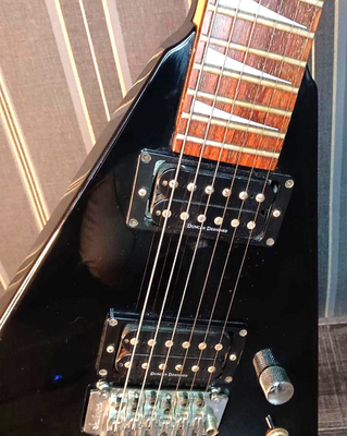 Jackson RX10D Randy Rhoads V Black Duncan Floyd Rose Metal Rare