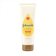 Johnsons Creamy Oil for Baby with Shea Cocoa Butter 8 fl. oz Pack of 2