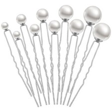 48 Pieces Wedding Pearl Hair Pins Bridal Bobby Clips for U...
