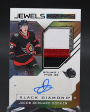 Jacob Bernard-Docker 2021-22 Black Diamond Jewels Of The Draft RPA /99 SENATORS