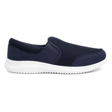 Mens Shoes Blue Adults Slip On Trainers Casual Flexible SIZE