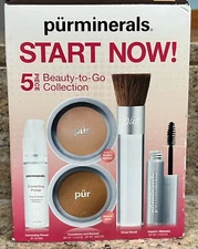 PUR Pur Minerals Start Now Kit 5 Piece Beauty-To-Go Light Clair Retail $105