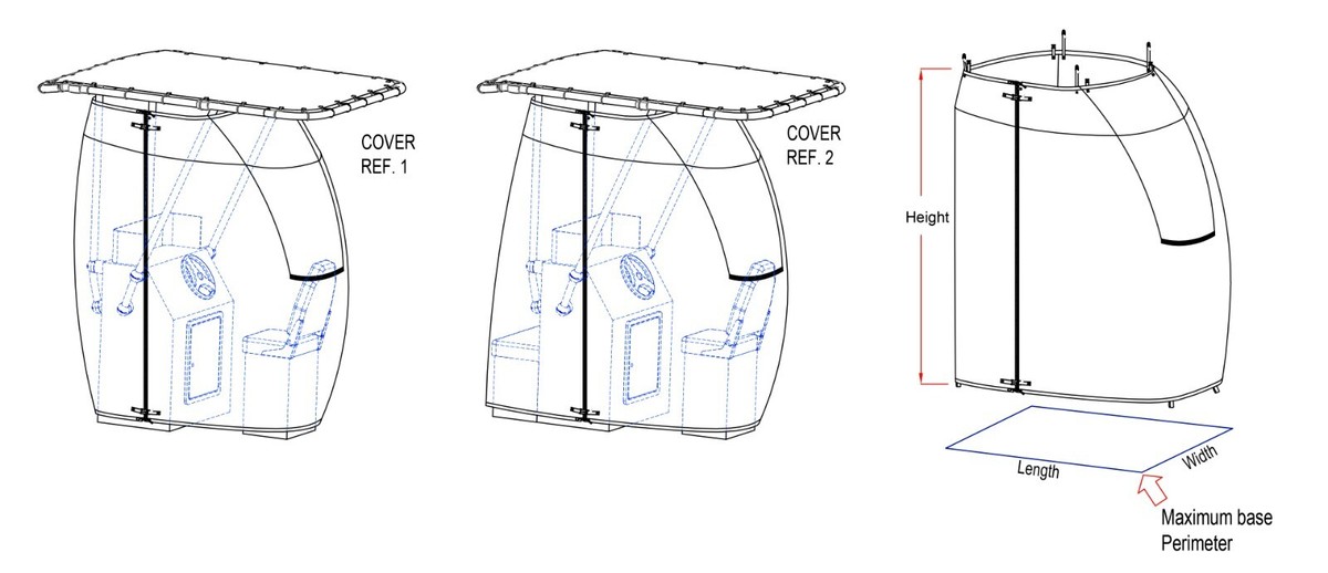 Oceansouth T-Top Console Cover - Foto 3