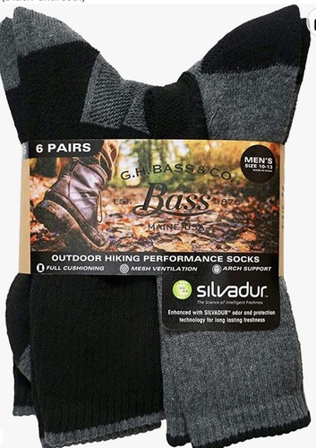 Sock Socks 6 Pairs Thick Coarse Work Socks Outdoor Hiking Hiking, Black