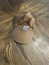 Carhartt Child Youth Strapback Hat Cap Cassic Brown Logo Patch
