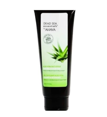 AHAVA Dead Sea Essentials Aloe Vera Salt Scrub 220ml/7.5oz New Sealed