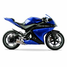 Painted Complete Fairing 22 Piece Set for Yamaha YZF-R125 14-18 Blue/Black