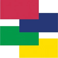 Pacon Bulletin Board Paper Rolls, Fadeless, 48"x12', 4/CT, Primary Assorted