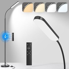 Led Floor Lamp With Remote Control Foot Switch For Living Room Stepless Adjustab