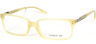 Cerruti 1881 CE08904 HONEY BEIGE EYEGLASSES GLASSES PLASTIC FRAME 54-17 ...