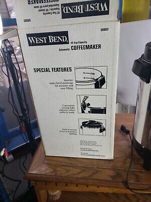West Bend Coffee Maker 58002 - 12-42 Cup Party Perk for sale