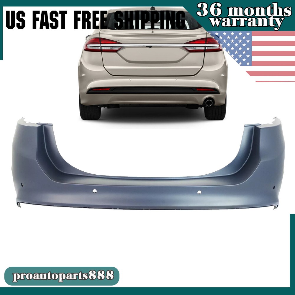 Fit For 2013 2014 2015-2018 Ford Fusion Replacement Primered Rear Bumper Cover