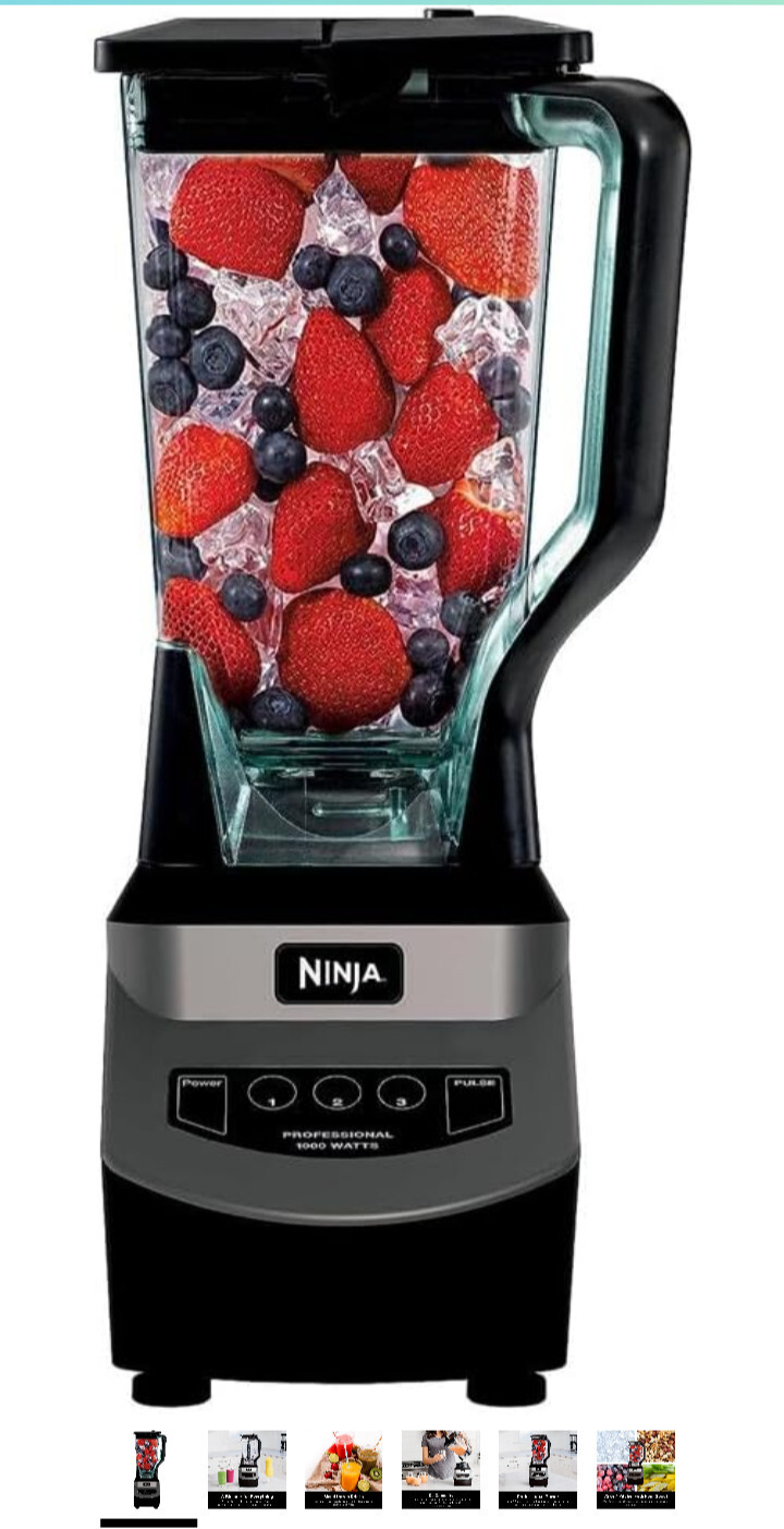 Ninja BL780WM Mega Kitchen System Blender Food Processor Black  -image