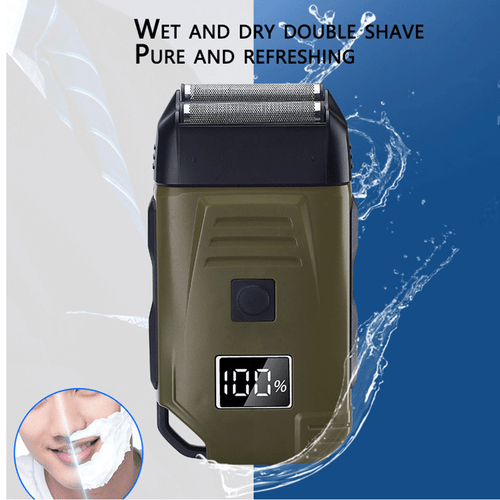Men's Electric Beard Shaver Trimmer Razor Rechargeable Hair Shaving Machine USB - Picture 5 of 14