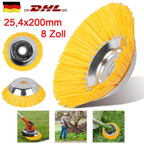 Für Stihl Motorsense Freischneider Unkrautbürste Mähkopf 25,4x200mm 8 Zoll NEU - Bild 3 von 14