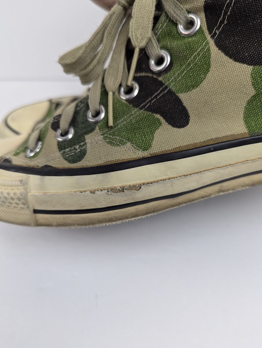 Vintage Converse All Star Hi Top Sneakers Camoflage 1980s Vintage Converse All Star Hi Top Sneakers Camoflage 1980s