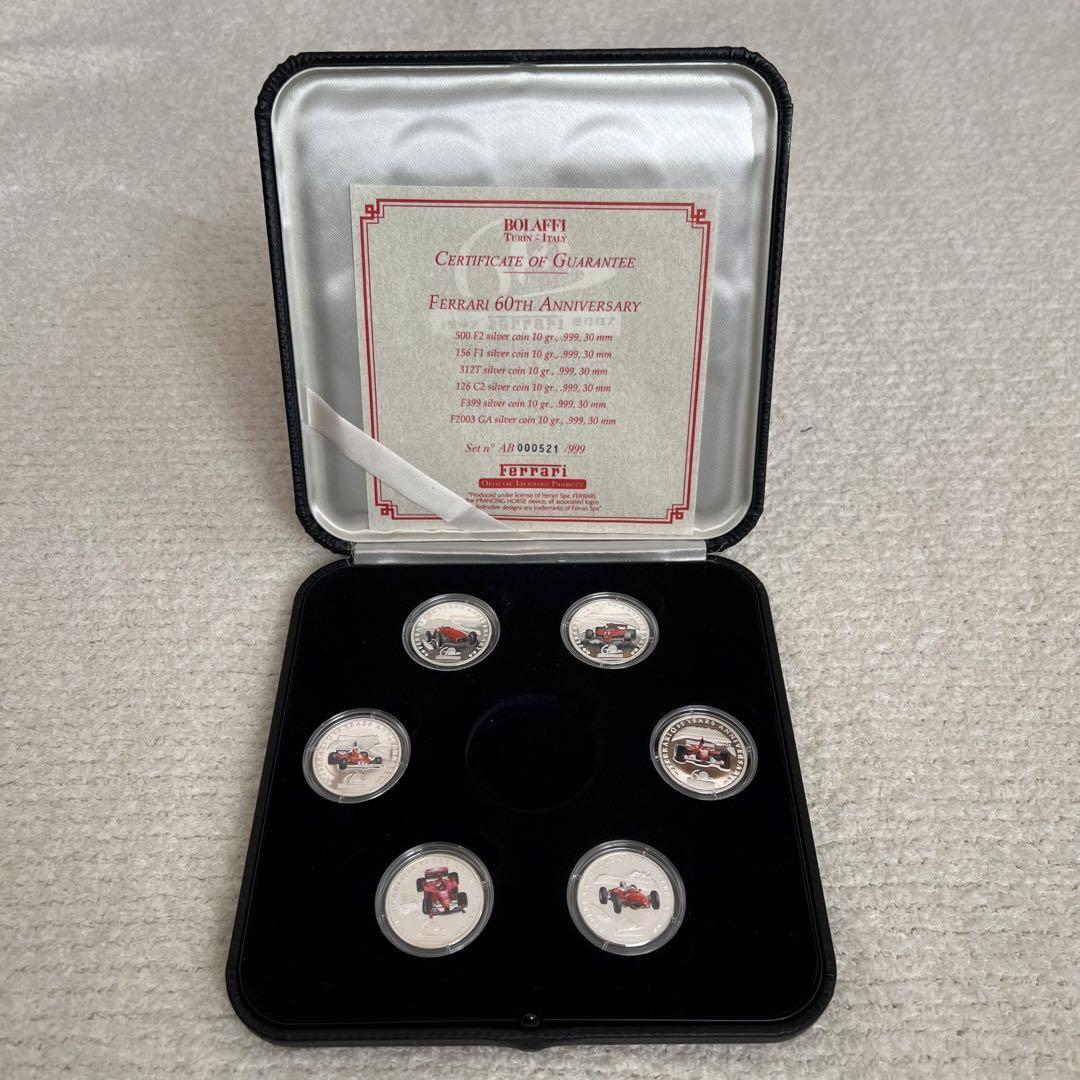 FERRARI 60TH ANNIVERSARY シルバーコイン FERRARI 60TH ANNIVERSARY Silver Coin Limited to 999 Super