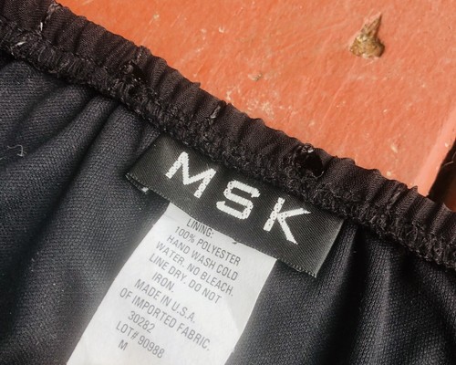 MSK Maxi Gonna Donna Media Nera a Livelli Stravaganti Paillettes Fairy Boho Retrò - Foto 3 di 4
