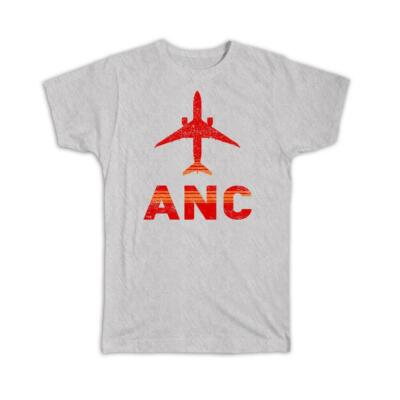 Gift T-Shirt : USA Ted Stevens Anchorage Airport Alaska ANC Travel Airline