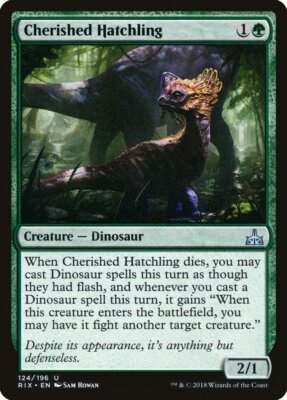 MTG Magic the Gathering Cherished Hatchling (124/219) Rivals of Ixalan LP