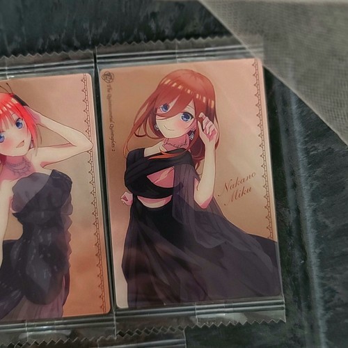 The Quintessential Quintuplets Wafer Card/Cioccolato Speciale Completo/Set di 10 - Foto 15 di 21