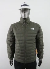 Mens The North Face Minoqua Flare II 2 Insulated 550-Down FZ Puffer Jacket Green