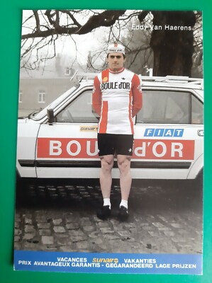 CYCLING cycling card EDDY VAN HAERENS team GOLDEN BALL SUNAIR 1982