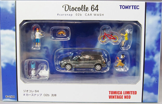Tomytec Tomica Vintage Neo Diocolle 64 02b Car Wash Honda Civic