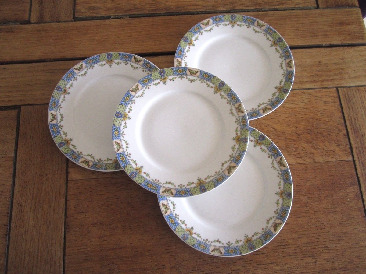 4 Union Ceramique UNC24 Limoges France 6 1/4 4 Union Ceramique UNC24 Limoges France 6 1/4