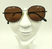 Vintage Charmant 4229 Silver Multi-Color Metal Oval Sunglasses FRAMES ONLY