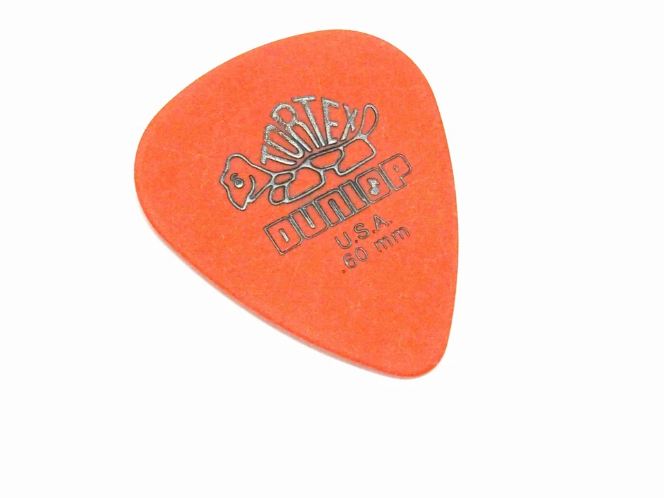 Lot x6 : mediator / plectre tortex dunlop ~ 0.60mm , orange