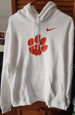 white nike clemson hoodie