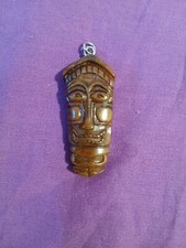Tiki Man Necklace Wood AE