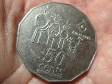 1994 australia coin 50 cents year of family twelve-sided queen elizabeth 31.5 mm