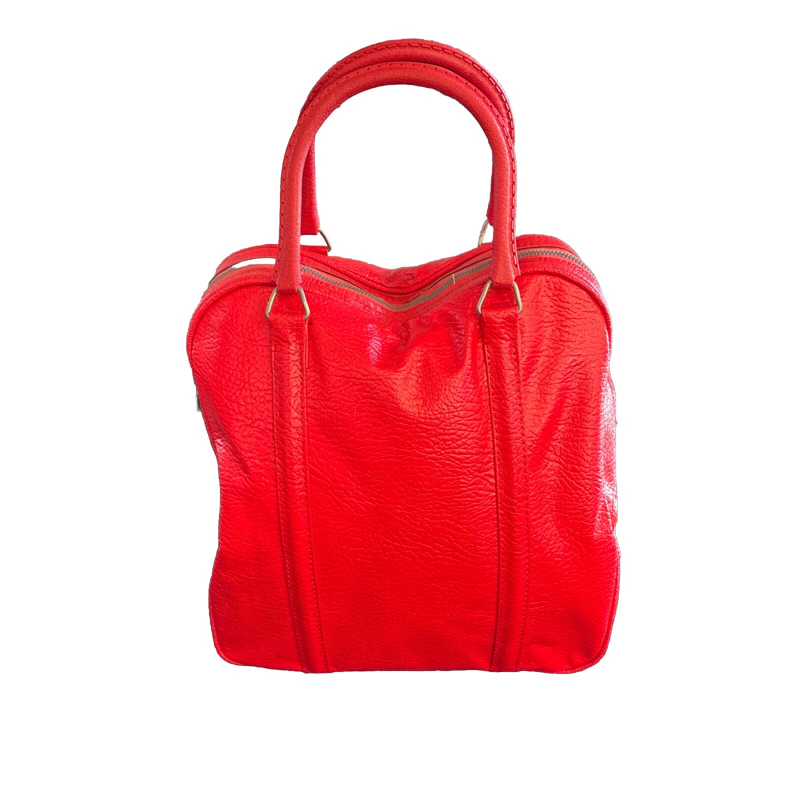 Vintage Amelia Earhart Retro Red Zip Travel Tote Carry On Luggage-image
