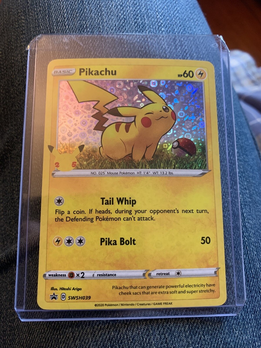 Pikachu SWSH039 ポケモンカード ピカチュウ　プロモ Pikachu SWSH039 SWSH: Sword & Shield Promo Cards Holo for sale