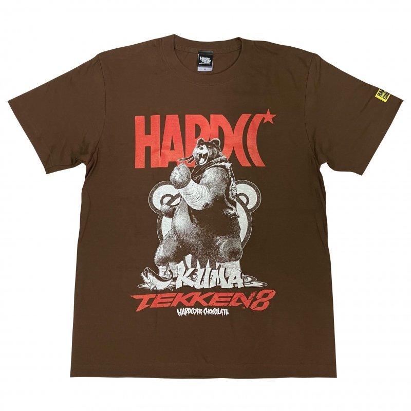 Tekken 8 x Hardcore Chocolate KUMA T-shirt Dark Brown Cotton Japan