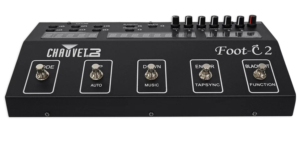 Chauvet DJ Foot C-2 36-Channel DMX Foot Controller w/MIDI Input+LCD Display - Image 2 of 4