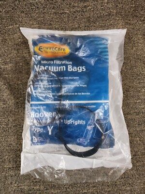 Hoover Wind Tunnel Type Y Bags - 9 Pack Plus 2 Belts